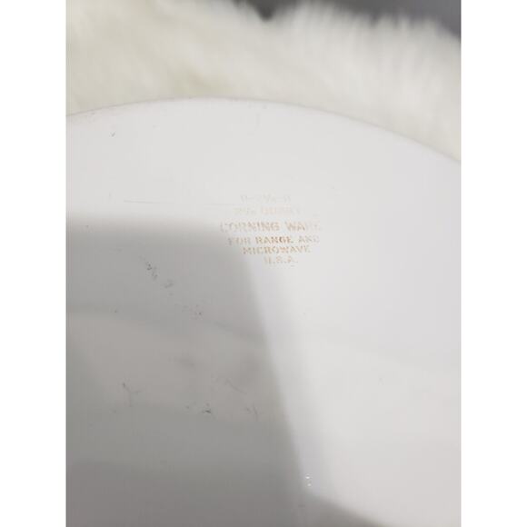 VINTAGE CORNING WARE MERRY MUSHROOM 2.5 QUART CASSEROLE DISH W/ DIMPLED LID - Picture 8 of 12